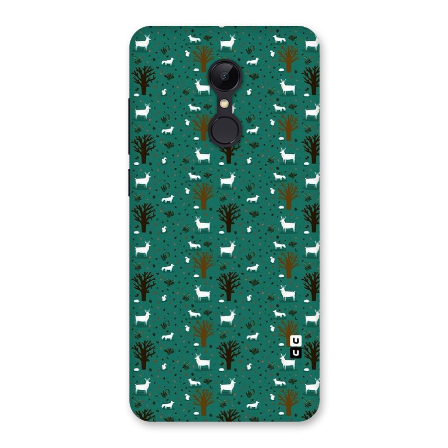 Animal Grass Pattern Back Case for Redmi 5