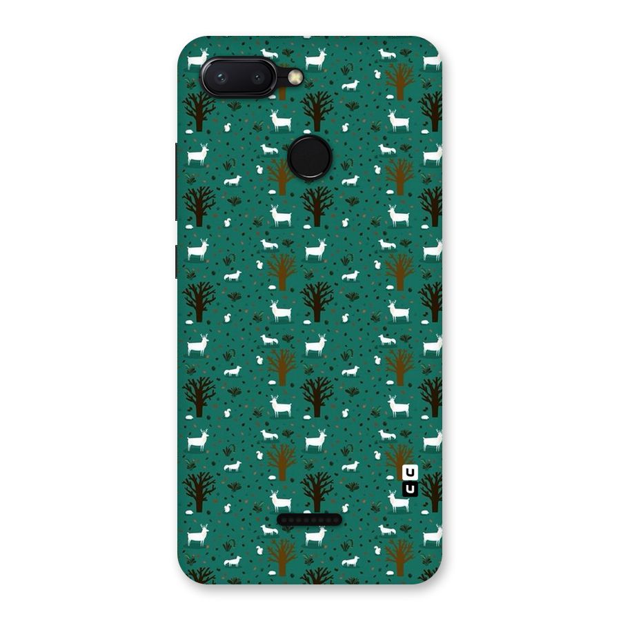 Animal Grass Pattern Back Case for Redmi 6