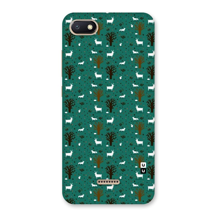 Animal Grass Pattern Back Case for Redmi 6A