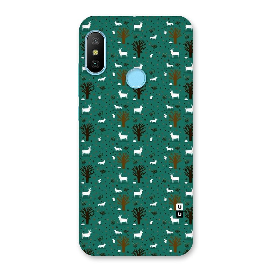 Animal Grass Pattern Back Case for Redmi 6 Pro
