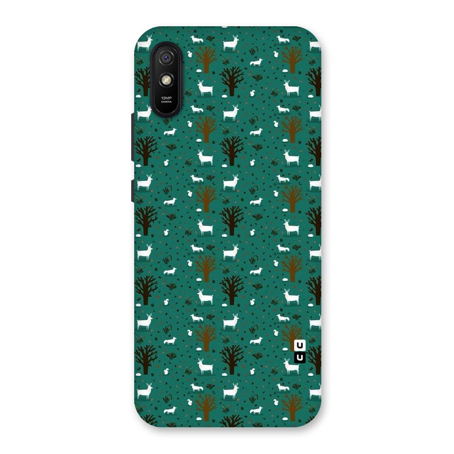 Animal Grass Pattern Back Case for Redmi 9i