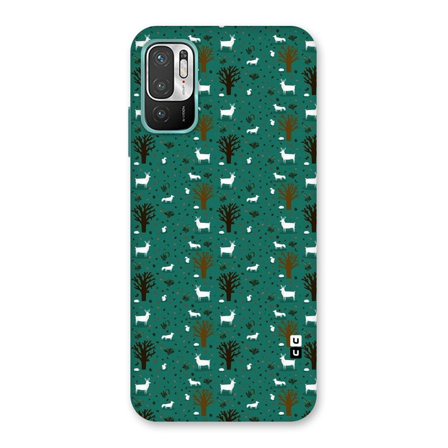 Animal Grass Pattern Back Case for Redmi Note 10T 5G