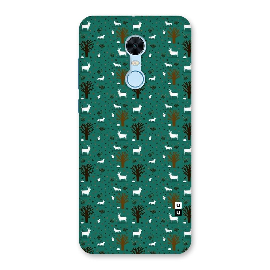 Animal Grass Pattern Back Case for Redmi Note 5
