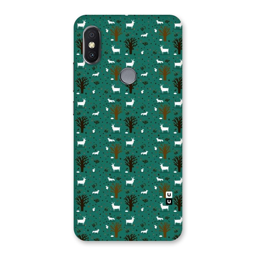 Animal Grass Pattern Back Case for Redmi Y2