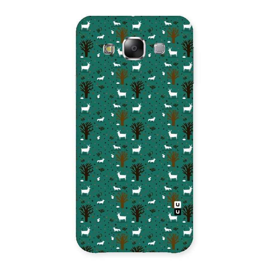 Animal Grass Pattern Back Case for Samsung Galaxy E5