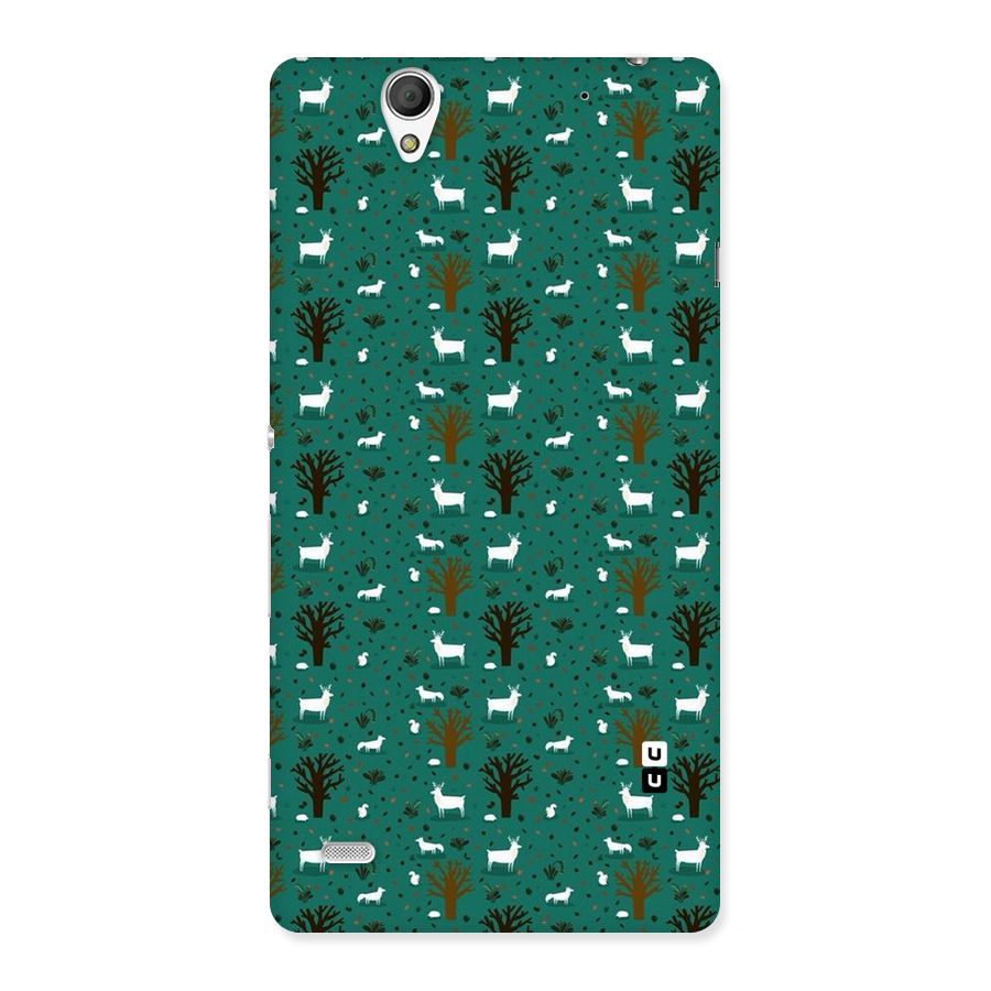 Animal Grass Pattern Back Case for Sony Xperia C4