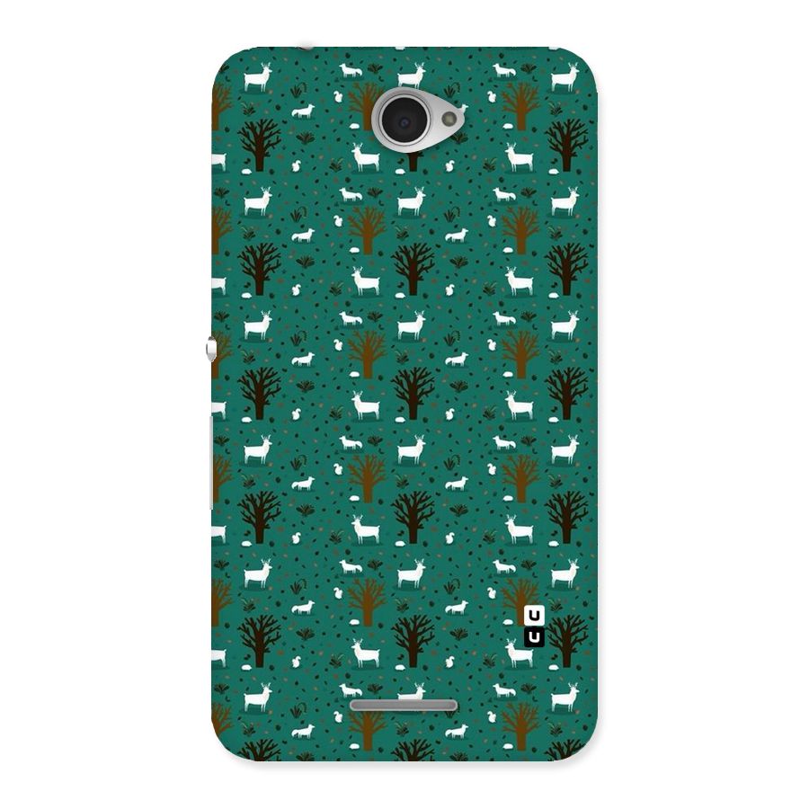 Animal Grass Pattern Back Case for Sony Xperia E4