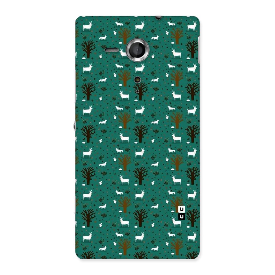 Animal Grass Pattern Back Case for Sony Xperia SP