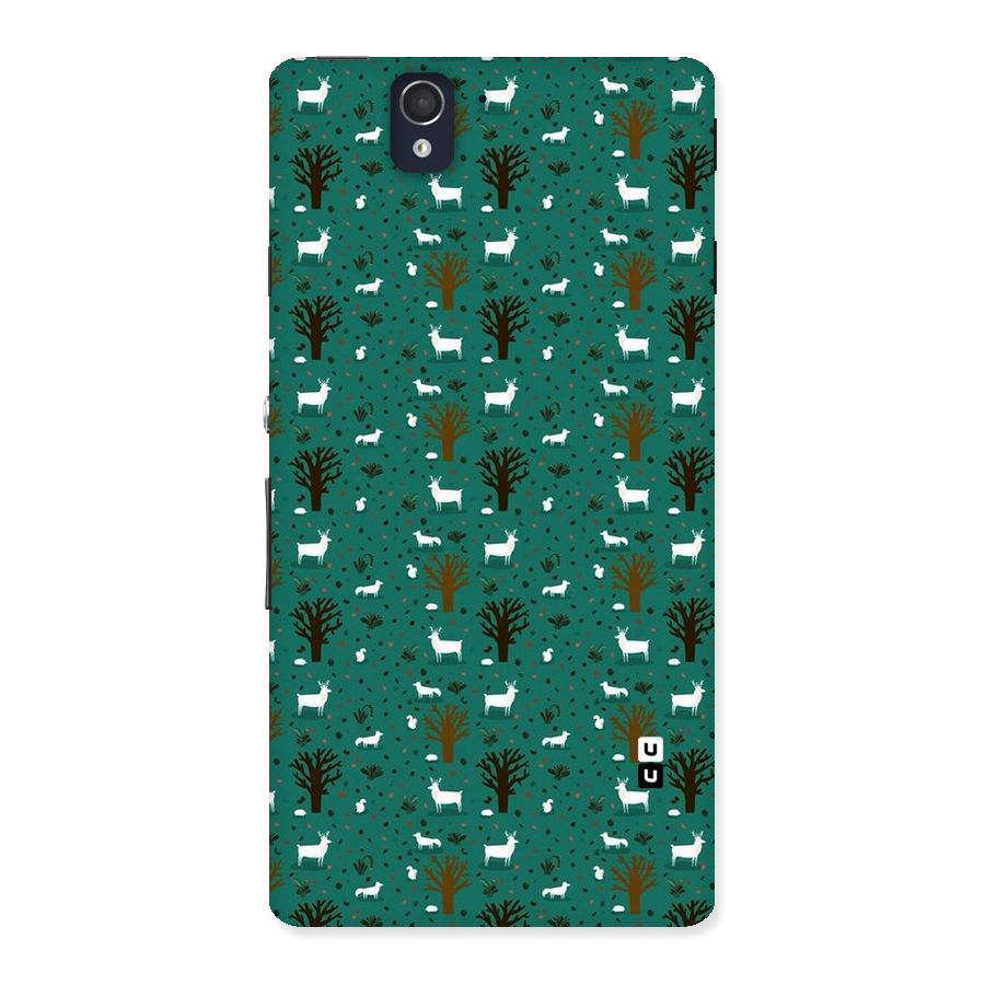 Animal Grass Pattern Back Case for Sony Xperia Z