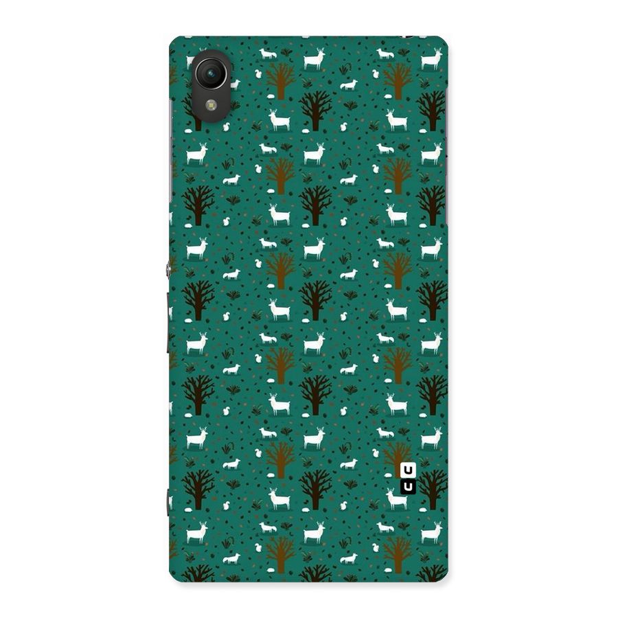 Animal Grass Pattern Back Case for Sony Xperia Z1