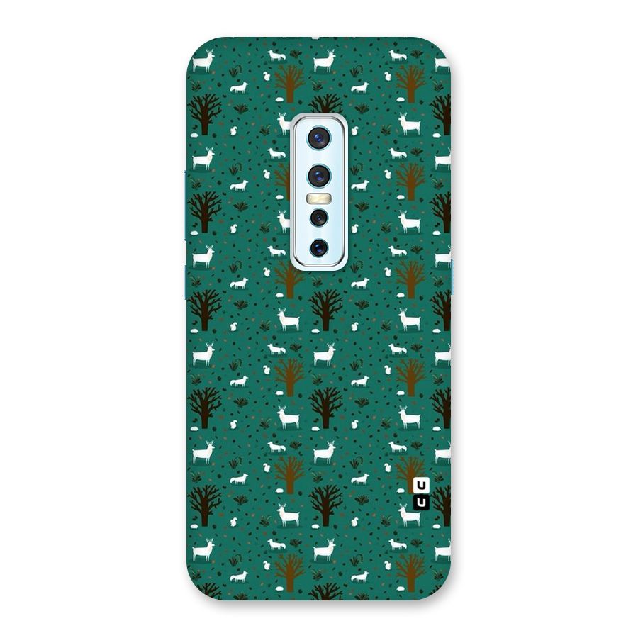 Animal Grass Pattern Back Case for Vivo V17 Pro