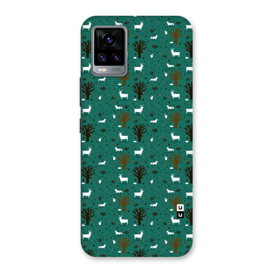 Animal Grass Pattern Back Case for Vivo V20