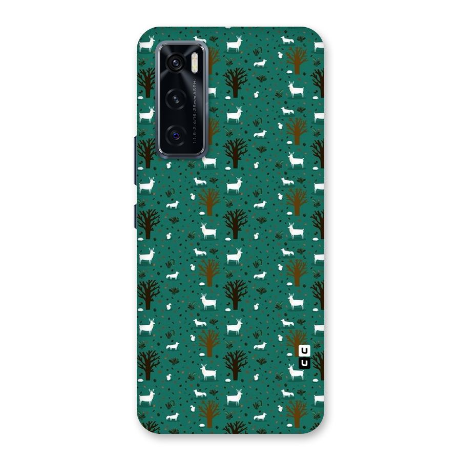 Animal Grass Pattern Back Case for Vivo V20 SE