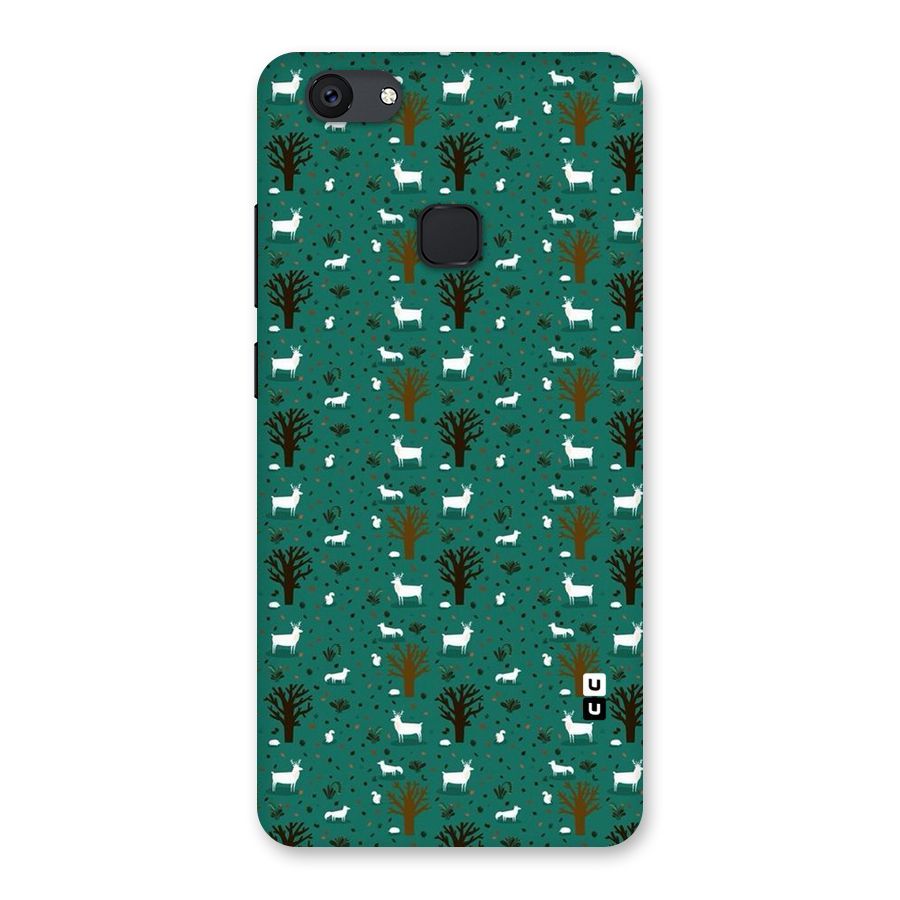 Animal Grass Pattern Back Case for Vivo V7 Plus