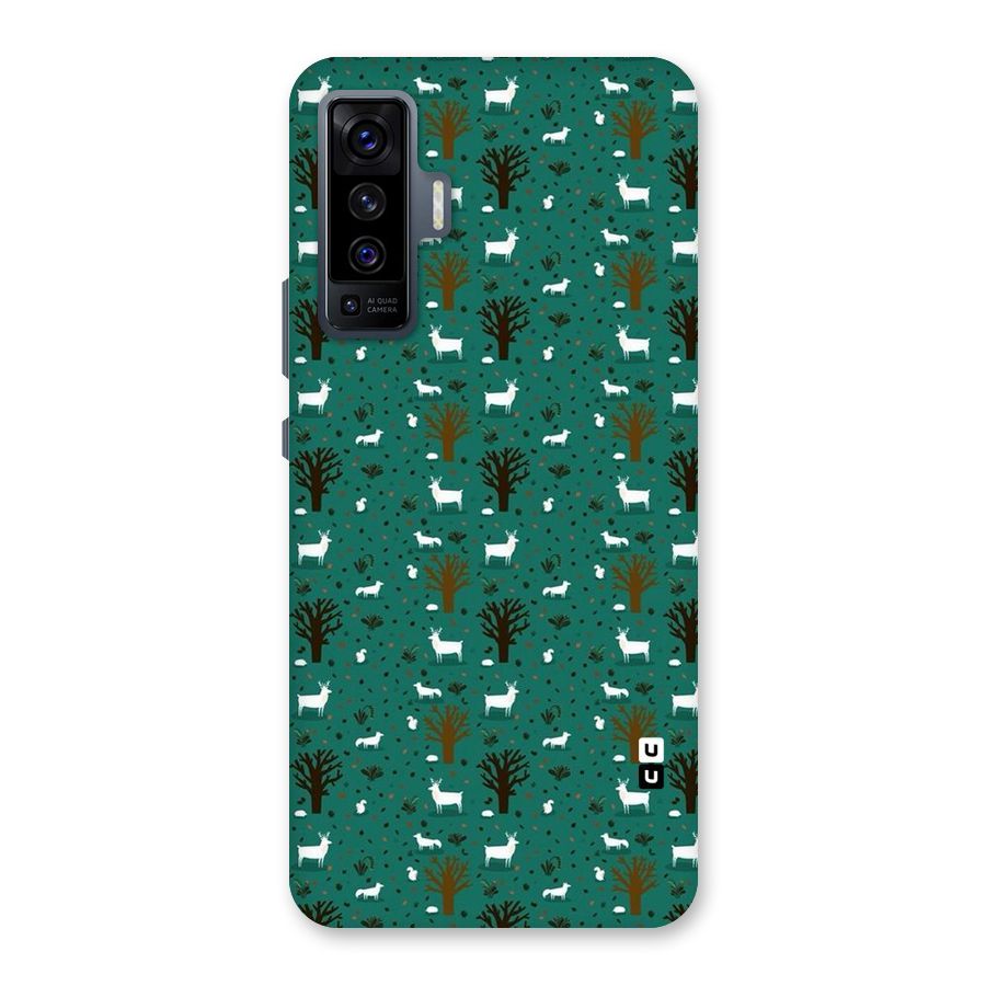 Animal Grass Pattern Back Case for Vivo X50