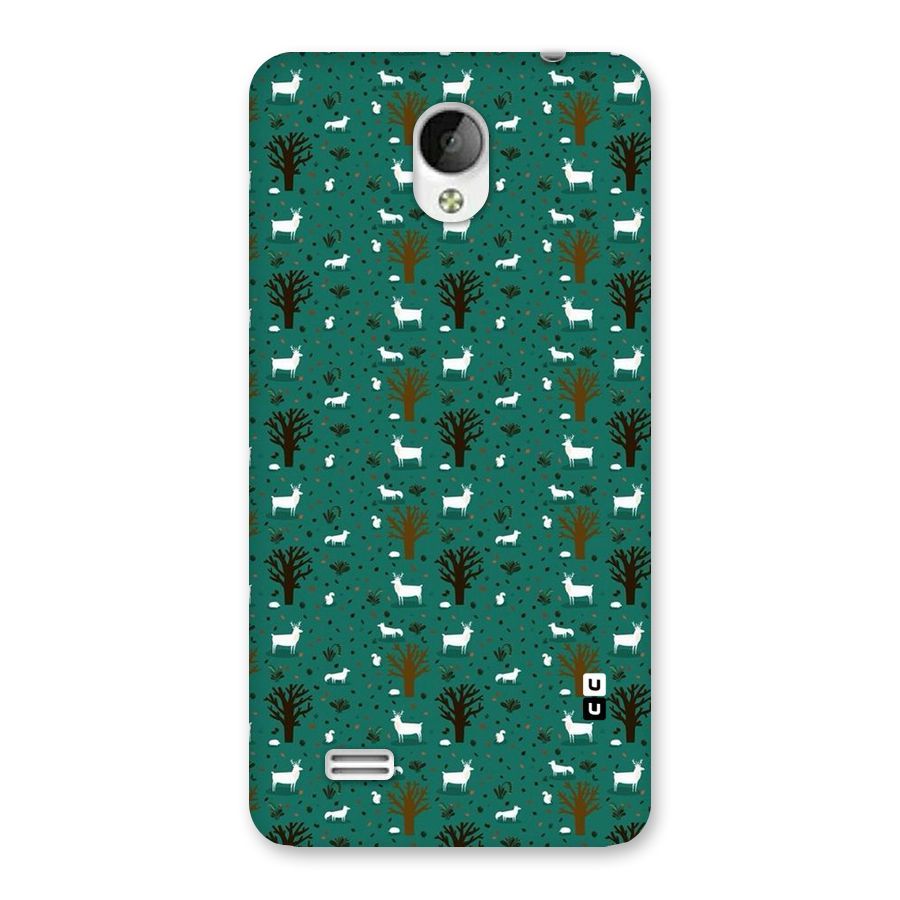 Animal Grass Pattern Back Case for Vivo Y21