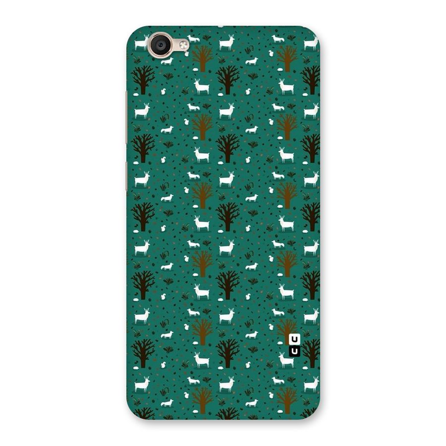 Animal Grass Pattern Back Case for Vivo Y55s