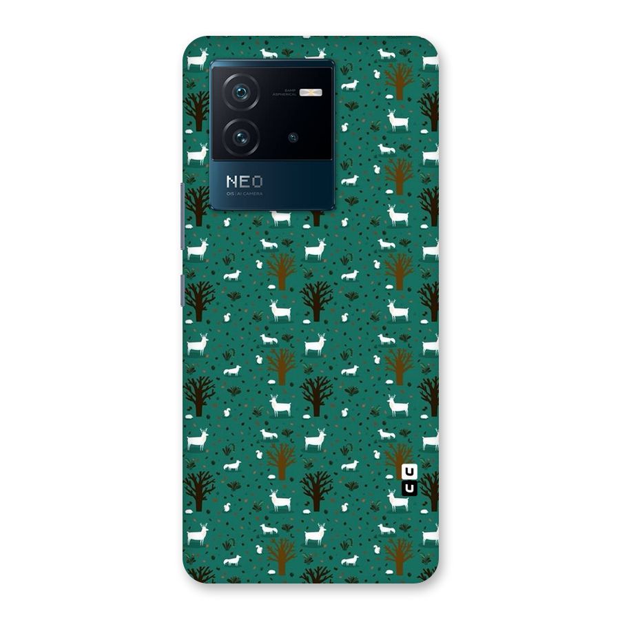 Animal Grass Pattern Back Case for Vivo iQOO Neo 6 5G