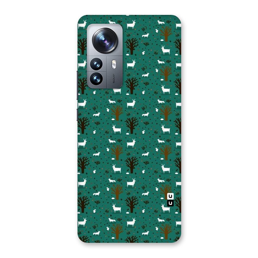 Animal Grass Pattern Back Case for Xiaomi 12 Pro