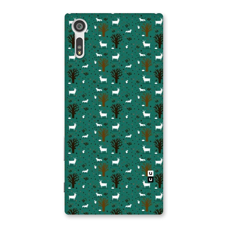 Animal Grass Pattern Back Case for Xperia XZ