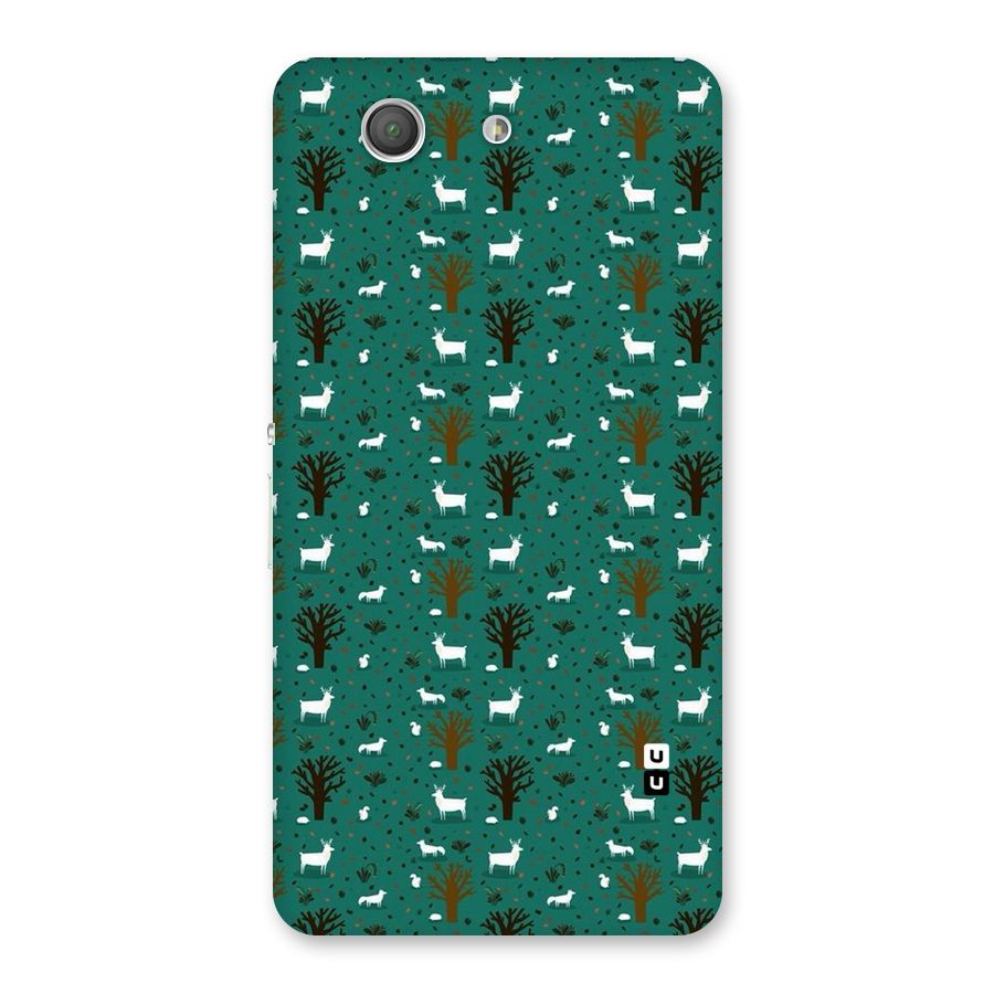 Animal Grass Pattern Back Case for Xperia Z3 Compact