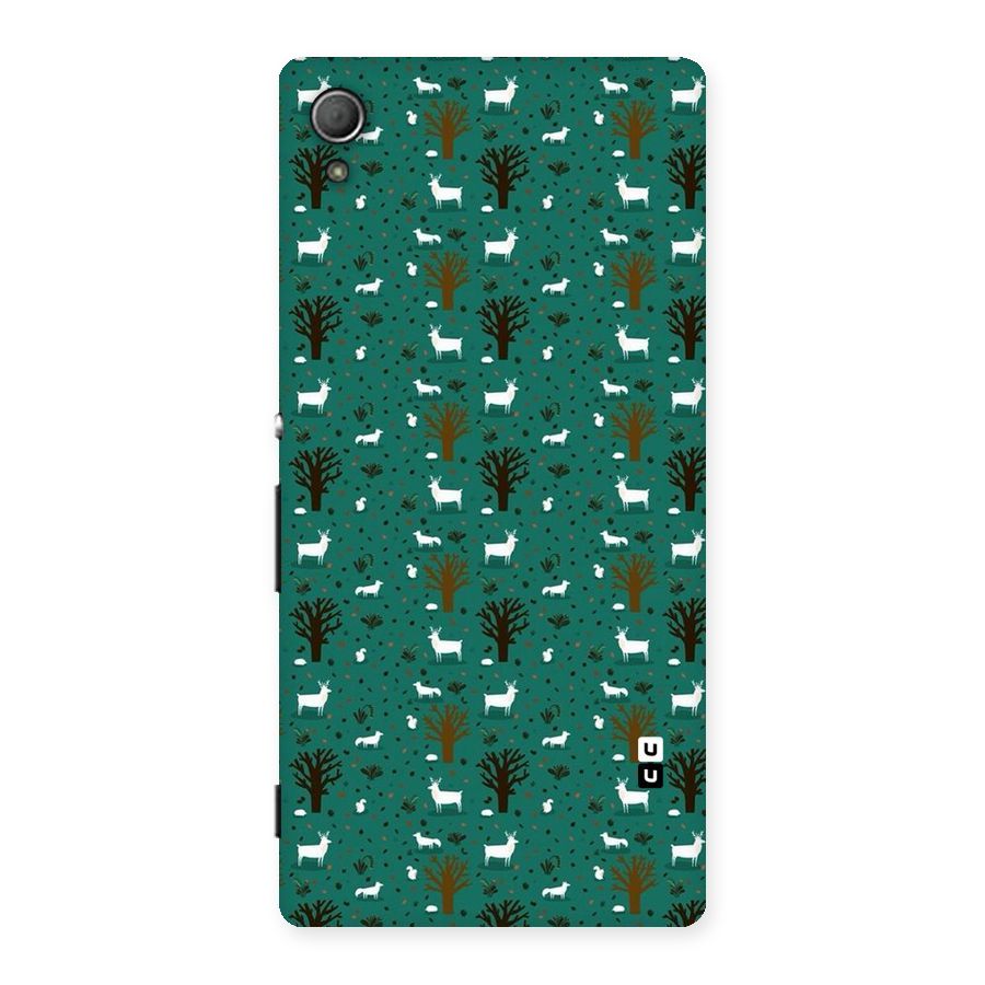 Animal Grass Pattern Back Case for Xperia Z3 Plus