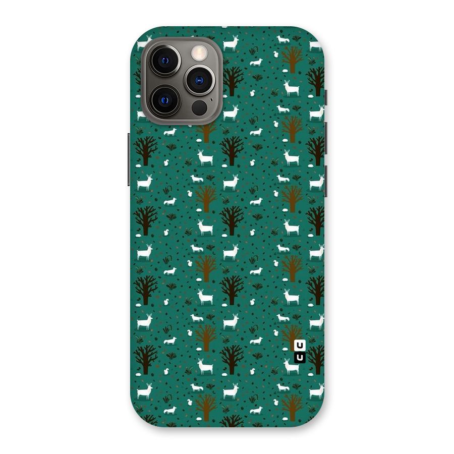 Animal Grass Pattern Back Case for iPhone 12 Pro