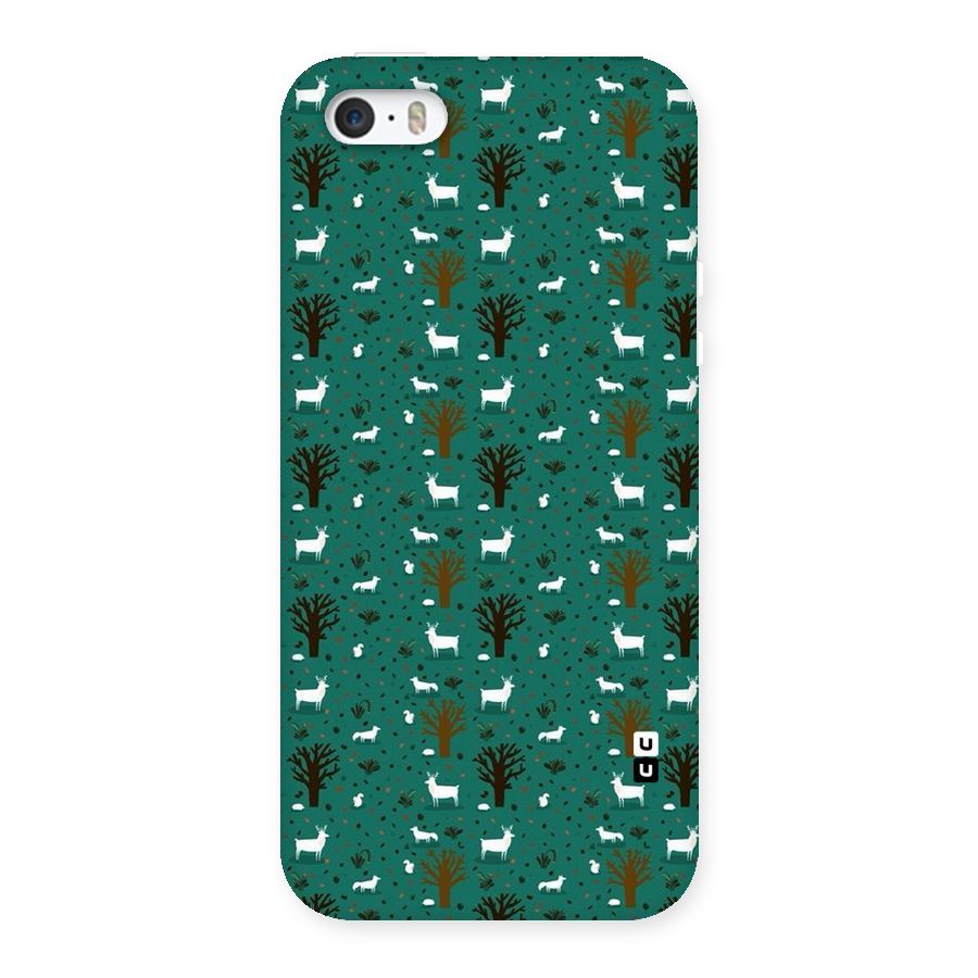 Animal Grass Pattern Back Case for iPhone SE