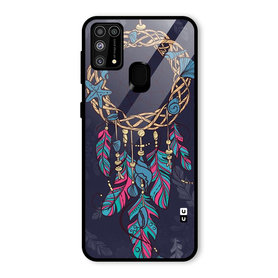 Animated Dream Catcher Glass Back Case for Galaxy F41