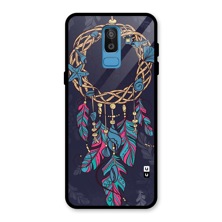 Animated Dream Catcher Glass Back Case for Galaxy J8