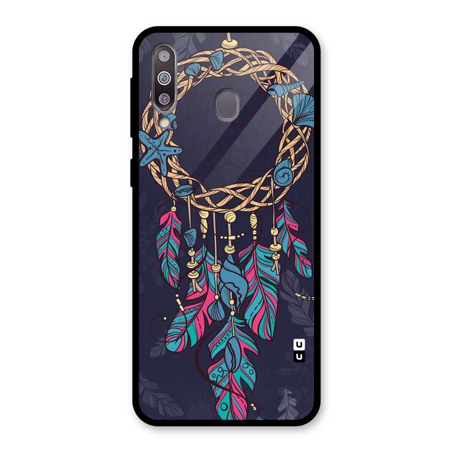 Animated Dream Catcher Glass Back Case for Galaxy M30