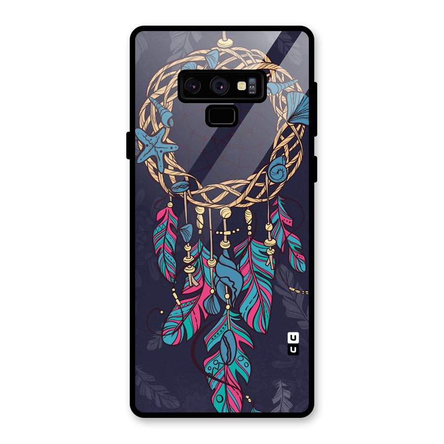Animated Dream Catcher Glass Back Case for Galaxy Note 9