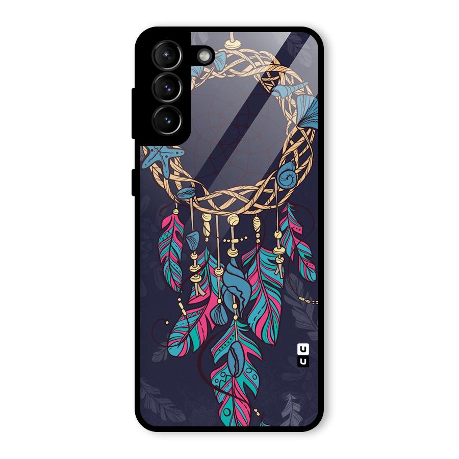 Animated Dream Catcher Glass Back Case for Galaxy S21 Plus