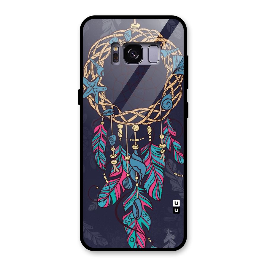 Animated Dream Catcher Glass Back Case for Galaxy S8