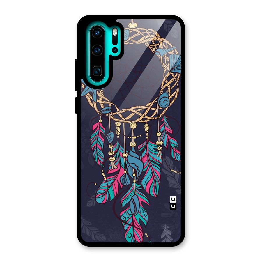 Animated Dream Catcher Glass Back Case for Huawei P30 Pro