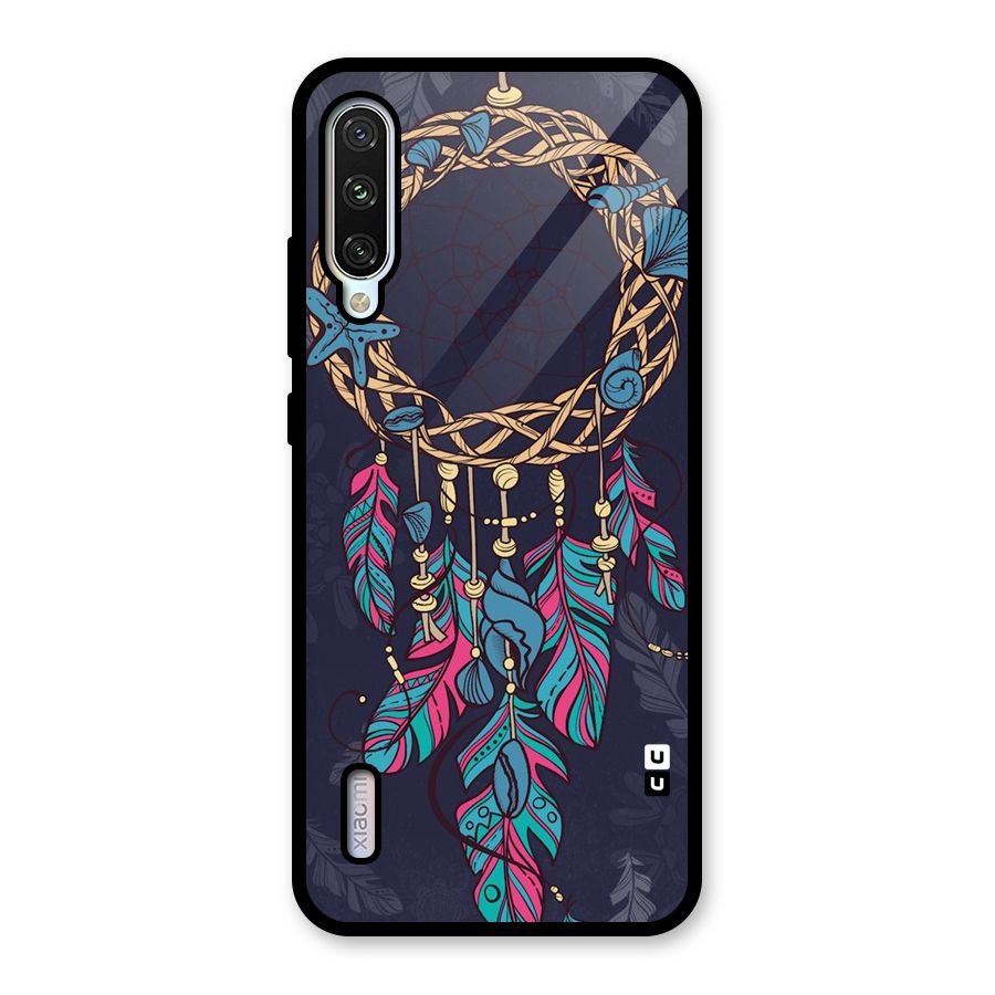 Animated Dream Catcher Glass Back Case for Mi A3