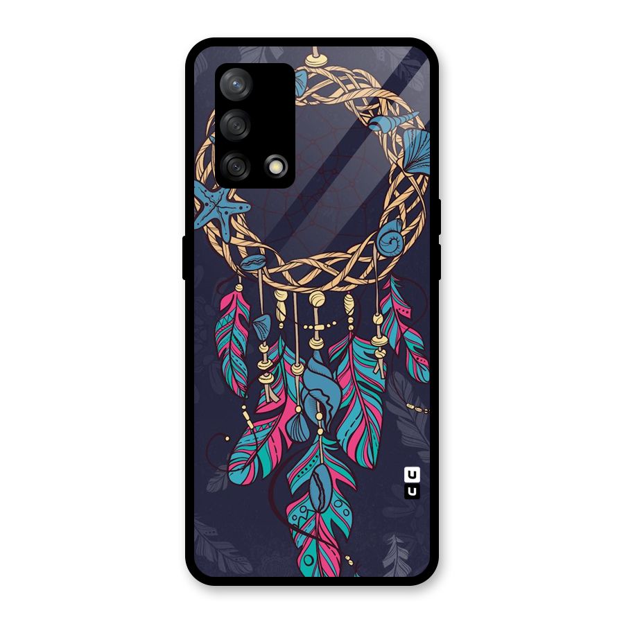 Animated Dream Catcher Glass Back Case for Oppo F19