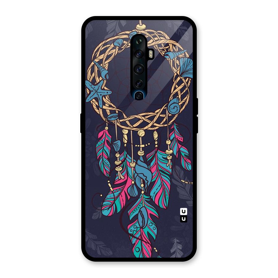 Animated Dream Catcher Glass Back Case for Oppo Reno2 Z