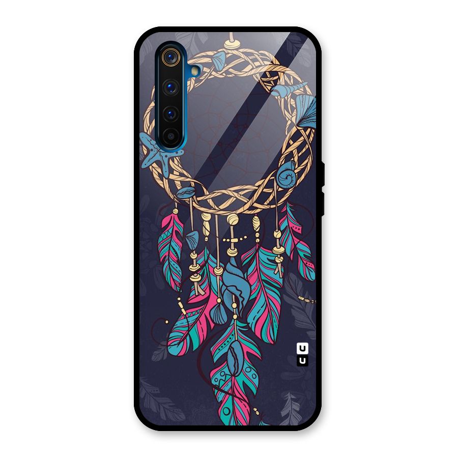 Animated Dream Catcher Glass Back Case for Realme 6 Pro