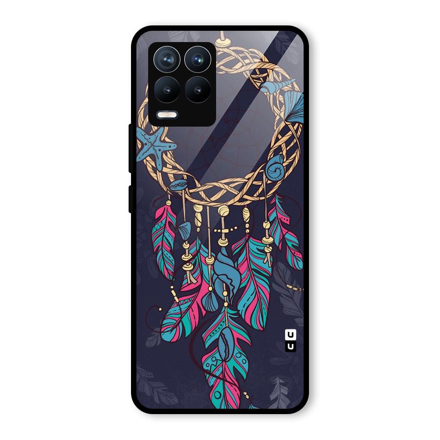 Animated Dream Catcher Glass Back Case for Realme 8