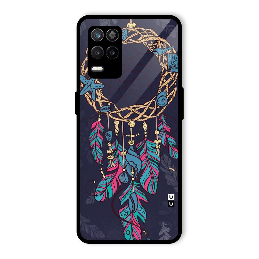 Animated Dream Catcher Glass Back Case for Realme 8 5G