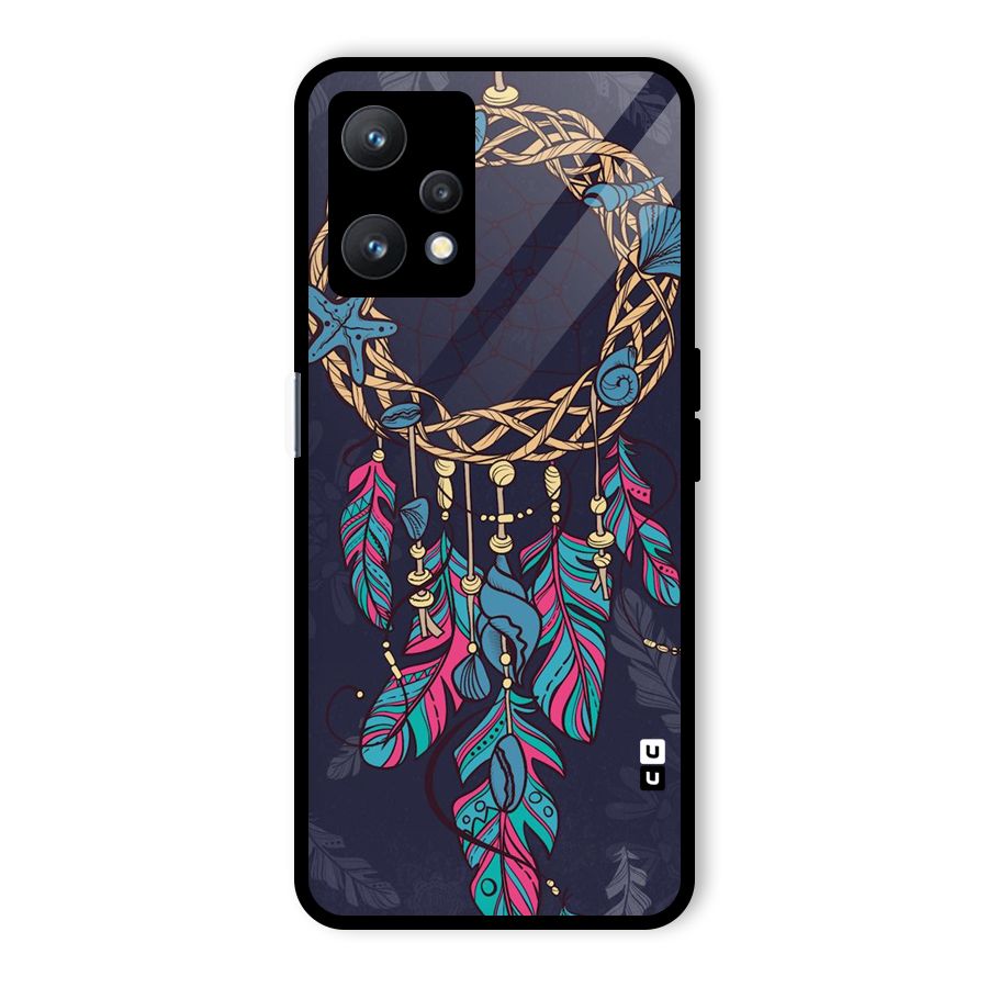 Animated Dream Catcher Glass Back Case for Realme 9 Pro 5G