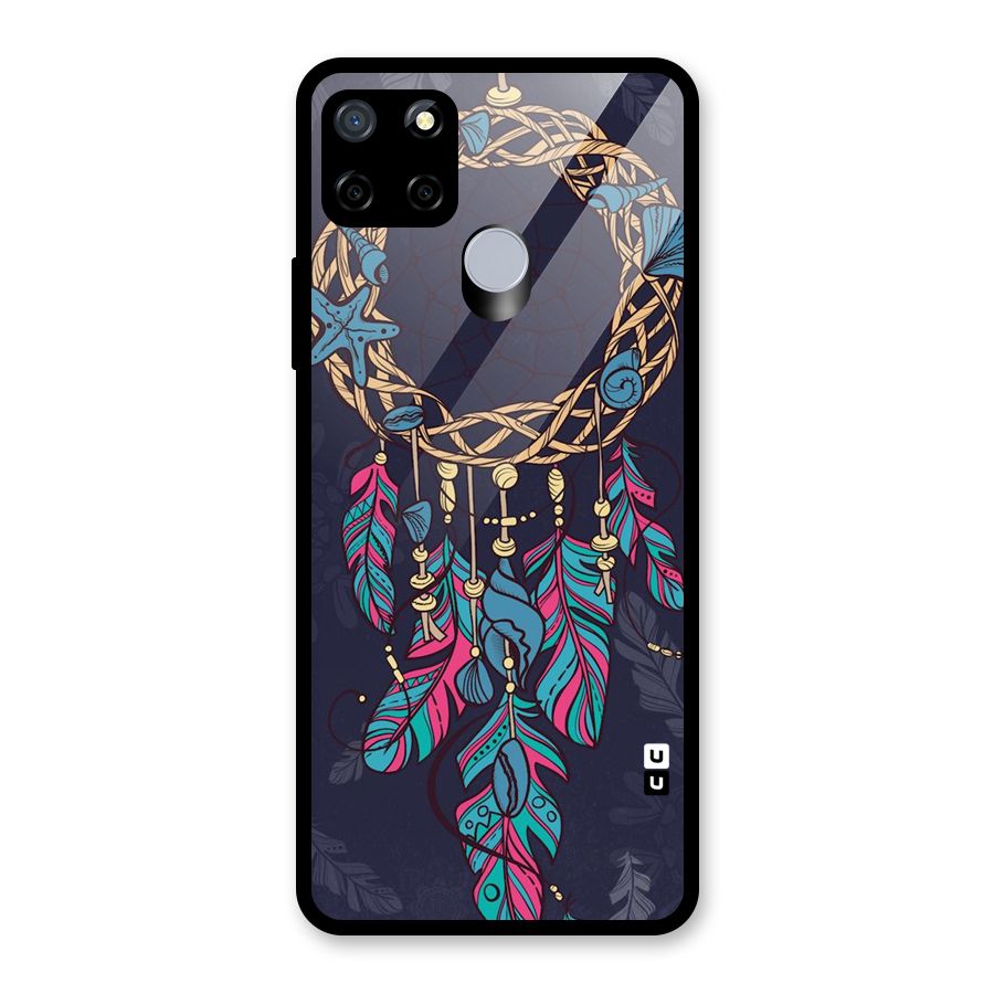 Animated Dream Catcher Glass Back Case for Realme C12