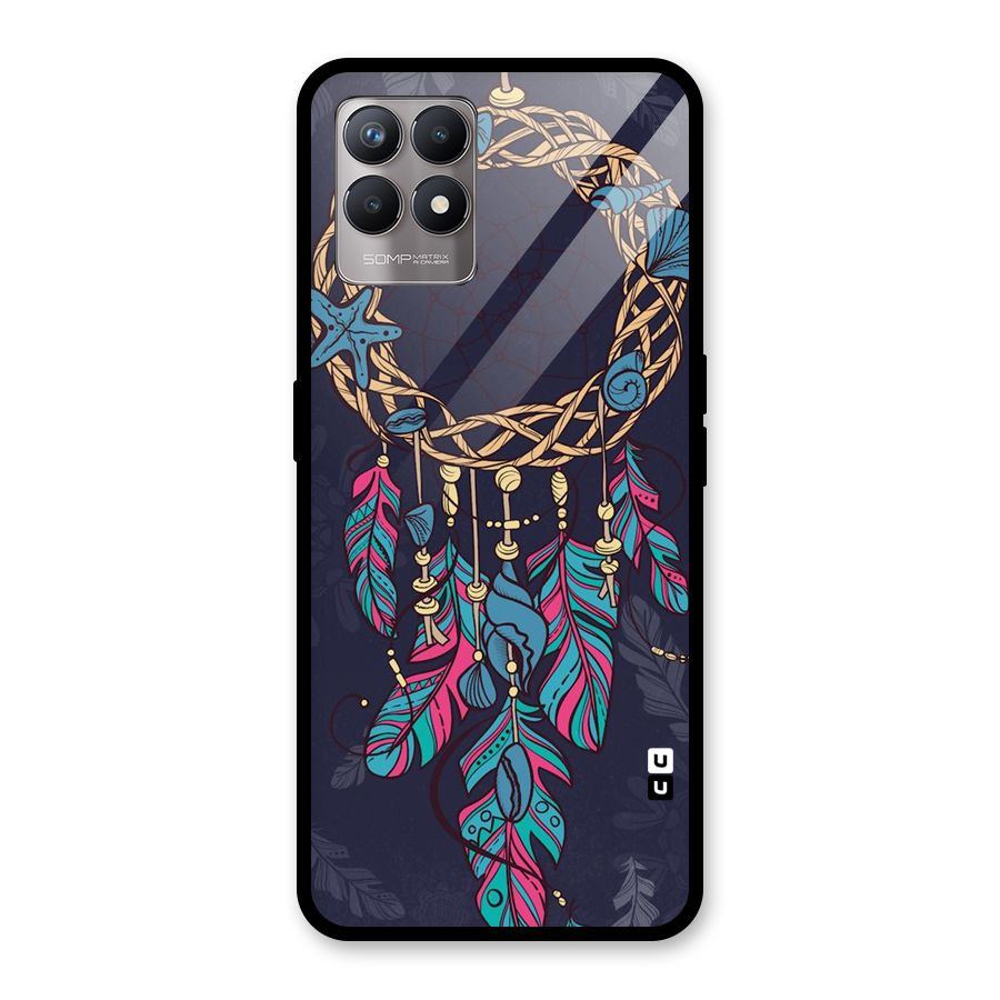 Animated Dream Catcher Glass Back Case for Realme Narzo 50