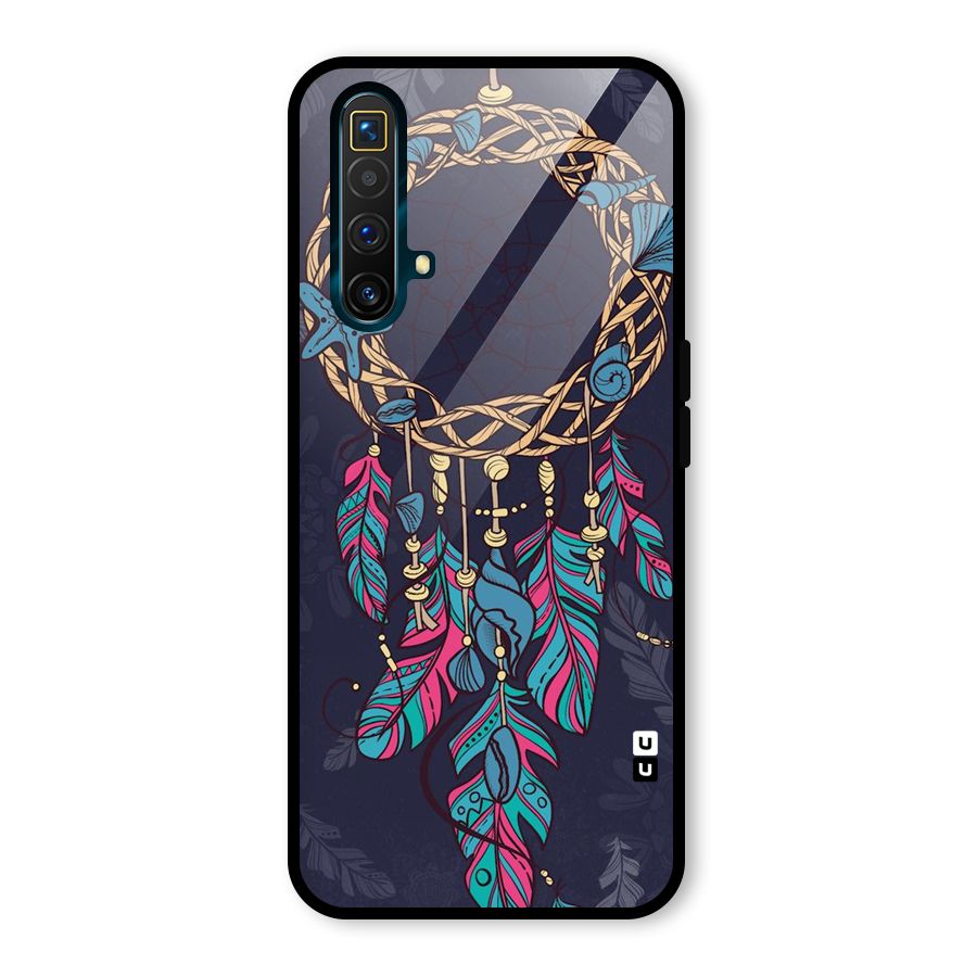Animated Dream Catcher Glass Back Case for Realme X3