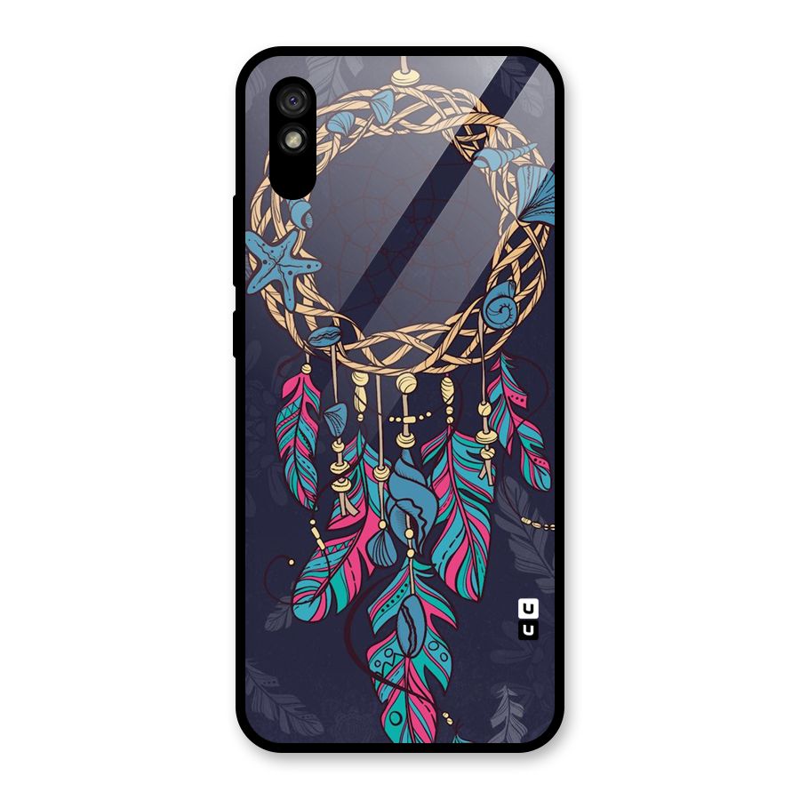 Animated Dream Catcher Glass Back Case for Redmi 9i