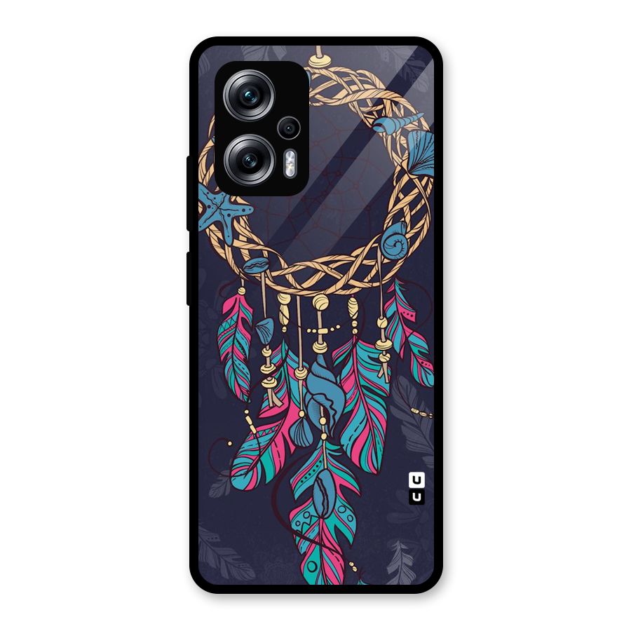 Animated Dream Catcher Glass Back Case for Redmi K50i