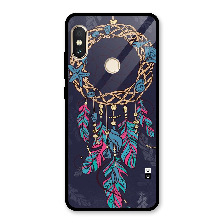 Animated Dream Catcher Glass Back Case for Redmi Note 5 Pro