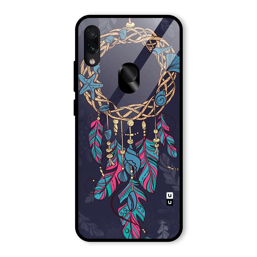 Animated Dream Catcher Glass Back Case for Redmi Note 7S