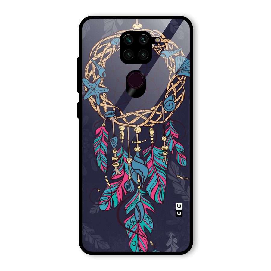 Animated Dream Catcher Glass Back Case for Redmi Note 9